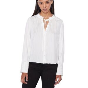 Frame 90% Silk White Blouse